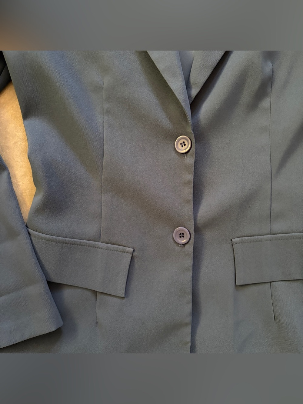 vintage frederick's of hollywood blue blazer jacket | Y2K preppy corporate girl - Picture 7 of 10